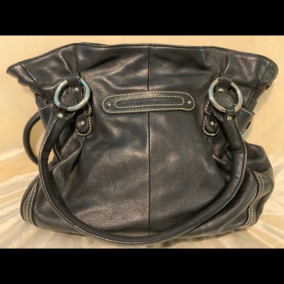 B Makowsky Leather Tote Bag - Picture 3 of 8